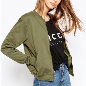 OCT 10 CLOSET CLOSING H&M Olive Green Track Jacket